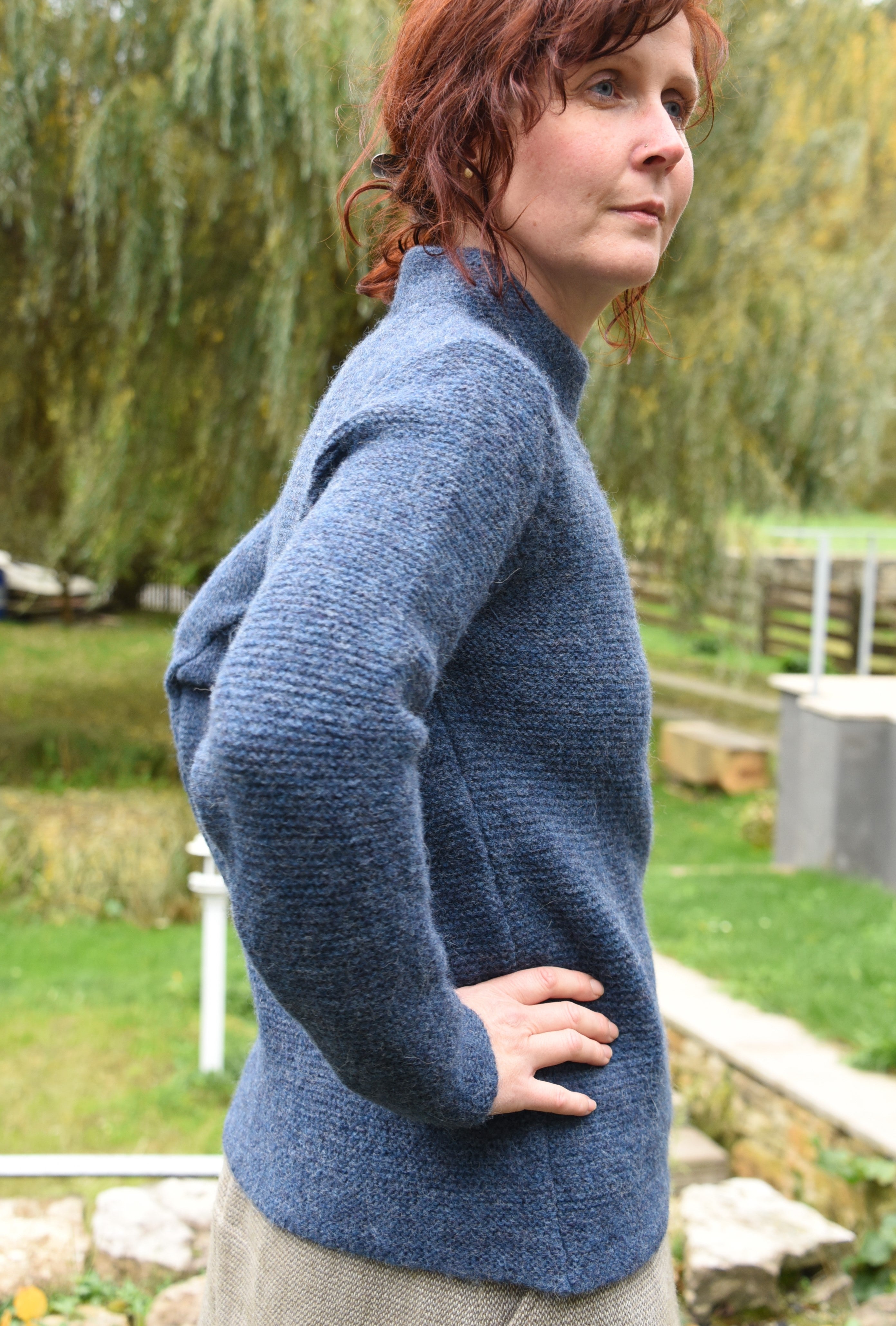 PULLOVER MOCK NECK FRAUEN I ALPAKA WOLLE