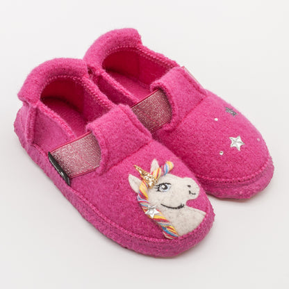 SLIPPER EINHORN I WOLLWALK